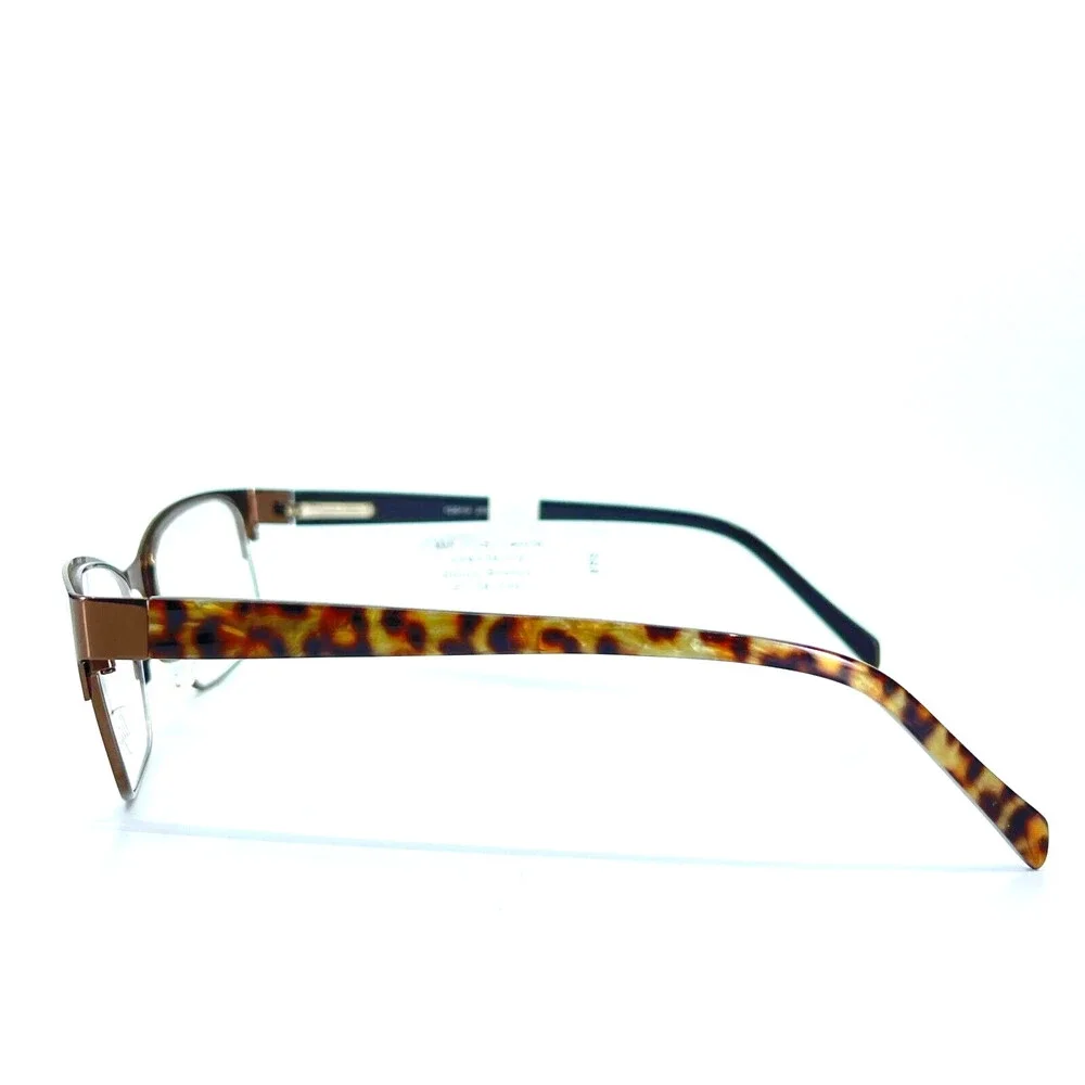 Tigress TGS114 Eyeglasses Shiny Brown Rectangular Full Rim Frames 53[]19 135